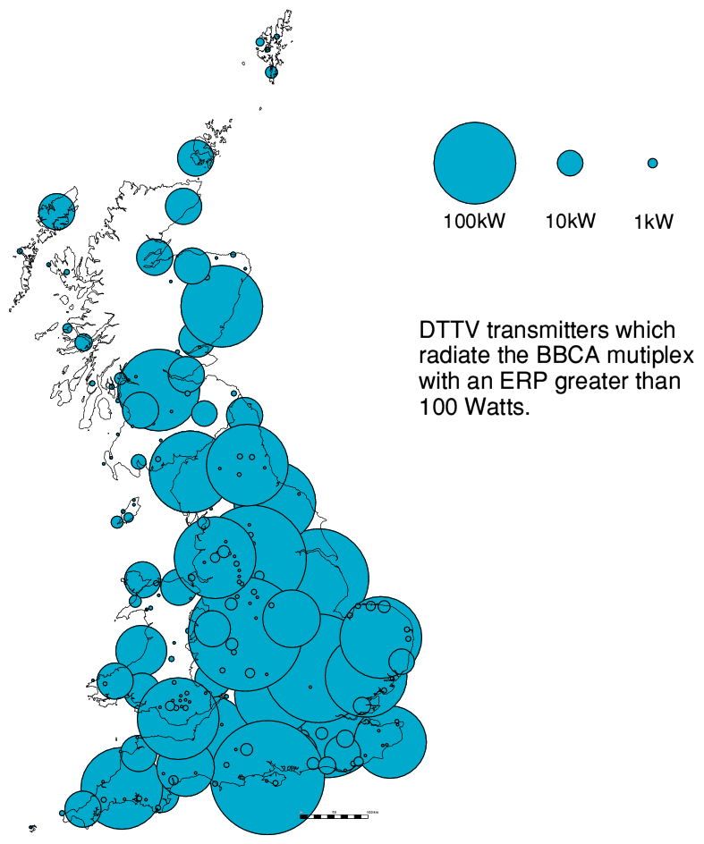 Map Of Tv Transmitters